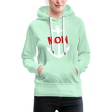 Moin Frauen Premium Hoodie - helles Mintgrün