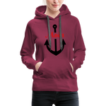 Moin Frauen Premium Hoodie - Bordeaux