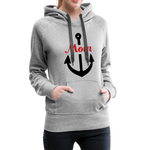 Moin Frauen Premium Hoodie - Grau meliert