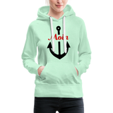 Moin Frauen Premium Hoodie - helles Mintgrün