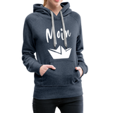 Moin Frauen Premium Hoodie - Jeansblau