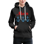 Moin Frauen Premium Hoodie - Schwarz