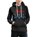 Moin Frauen Premium Hoodie - Schwarz