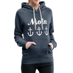 Moin Frauen Premium Hoodie - Jeansblau