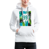 1990 Frauen Premium Hoodie - Weiß