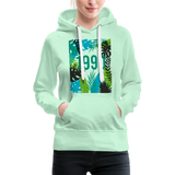 1990 Frauen Premium Hoodie - helles Mintgrün