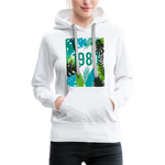 1980 Frauen Premium Hoodie - Weiß