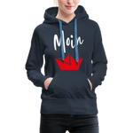 Moin Frauen Premium Hoodie - Navy