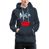 Moin Frauen Premium Hoodie - Navy