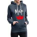 Moin Frauen Premium Hoodie - Jeansblau