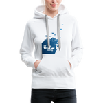 Sail Away Frauen Premium Hoodie - Weiß