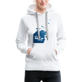 Sail Away Frauen Premium Hoodie - Weiß