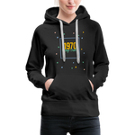 1970 Frauen Premium Hoodie - Schwarz