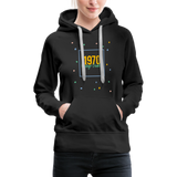 1970 Frauen Premium Hoodie - Schwarz