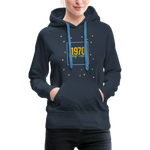 1970 Frauen Premium Hoodie - Navy