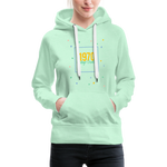 1970 Frauen Premium Hoodie - helles Mintgrün