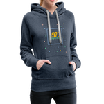 1970 Frauen Premium Hoodie - Jeansblau