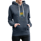 1970 Frauen Premium Hoodie - Jeansblau