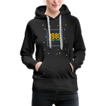 1980 Frauen Premium Hoodie - Schwarz