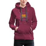 1980 Frauen Premium Hoodie - Bordeaux