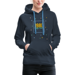 1980 Frauen Premium Hoodie - Navy