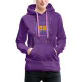 1980 Frauen Premium Hoodie - Purple