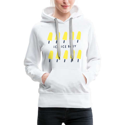 Ice Ice Baby Frauen Premium Hoodie - Weiß