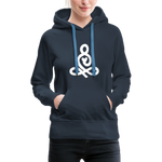 Yoga Frauen Premium Hoodie - Navy