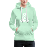 Yoga Frauen Premium Hoodie - helles Mintgrün