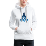 Yoga Frauen Premium Hoodie - Weiß