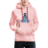 Yoga Frauen Premium Hoodie - Kristallrosa