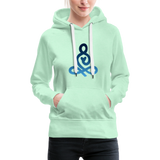 Yoga Frauen Premium Hoodie - helles Mintgrün