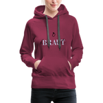 Braut Frauen Premium Hoodie - Bordeaux