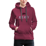 Braut Frauen Premium Hoodie - Bordeaux