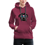 Hund Woof Frauen Premium Hoodie - Bordeaux