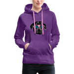 Hund Woof Frauen Premium Hoodie - Purple