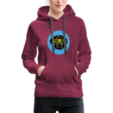 Hund Woof Frauen Premium Hoodie - Bordeaux