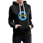 Hund Woof Frauen Premium Hoodie - Anthrazit