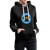 Hund Woof Frauen Premium Hoodie - Anthrazit