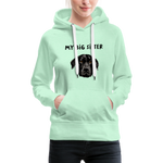 Big Sister Frauen Premium Hoodie - helles Mintgrün