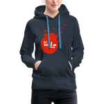 Sail Away Frauen Premium Hoodie - Navy