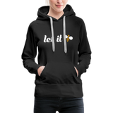 Let It Bee Frauen Premium Hoodie - Schwarz