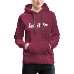 Let It Bee Frauen Premium Hoodie - Bordeaux