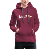 Let It Bee Frauen Premium Hoodie - Bordeaux