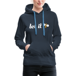 Let It Bee Frauen Premium Hoodie - Navy