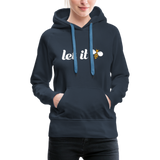 Let It Bee Frauen Premium Hoodie - Navy