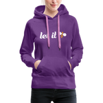 Let It Bee Frauen Premium Hoodie - Purple