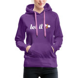 Let It Bee Frauen Premium Hoodie - Purple