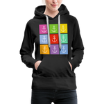 Anker Frauen Premium Hoodie - Schwarz