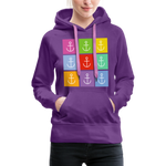 Anker Frauen Premium Hoodie - Purple